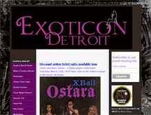 Tablet Screenshot of exoticadetroit.com